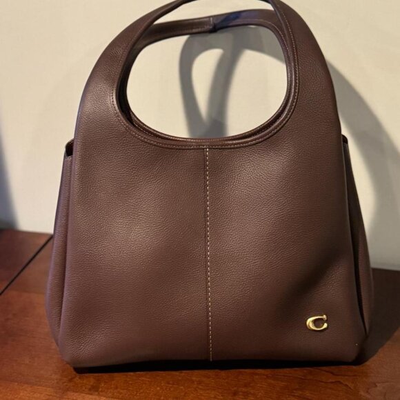 coach Handbags - NWT COACH Lana Polished Pebble Leather Brass Stone